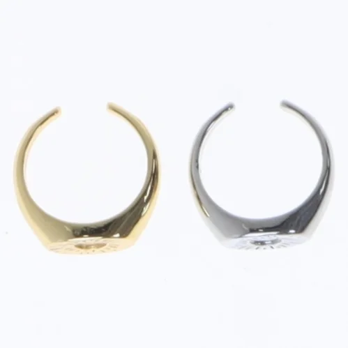 To signetringe med cirkelmønster (str. 52. millimeter. 2 styk)