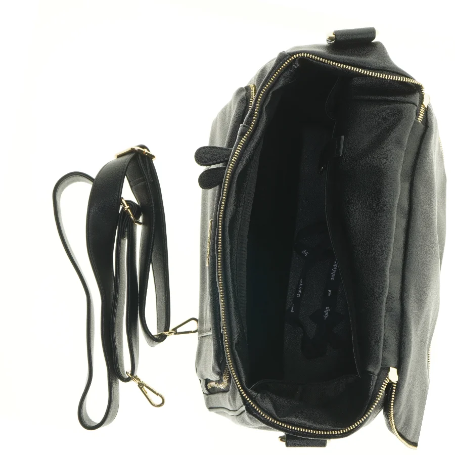 Sort skuldertaske fra Protealine (str. 38 x 35 cm)