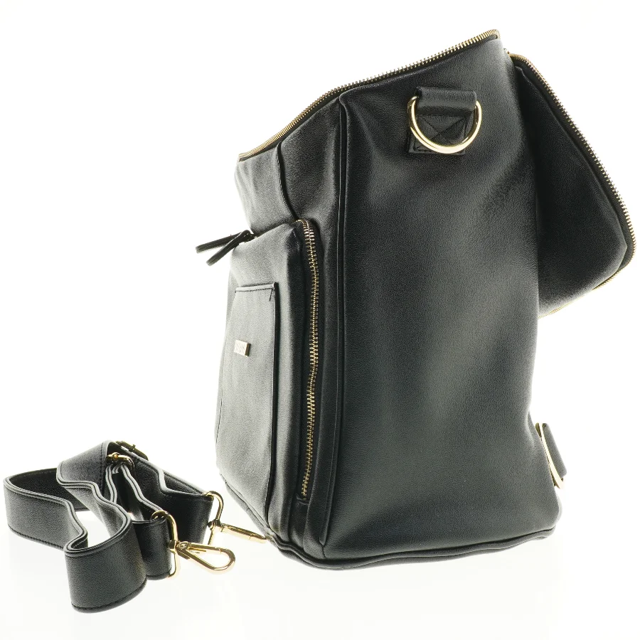 Sort skuldertaske fra Protealine (str. 38 x 35 cm)