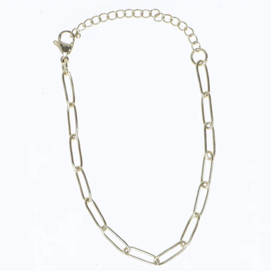 Guldkæde armbånd (str. Ø 10 cm)
