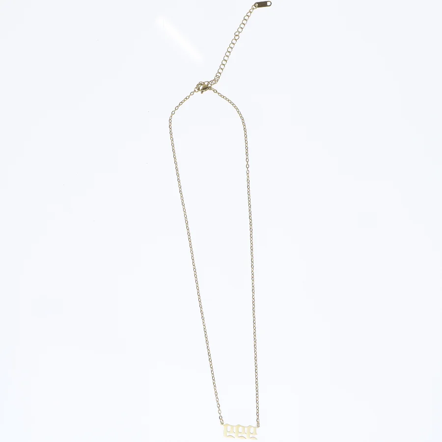 Kædesæt med vedhæng (str. 46 cm. 2 styk)