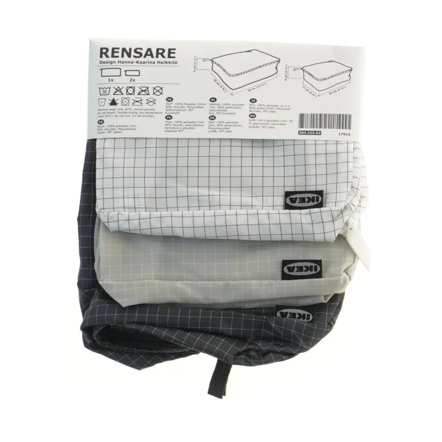 IKEA Rensare pakning af opbevaringsposer fra IKEA (str. 25x34x8 og 17x25x8 cm)