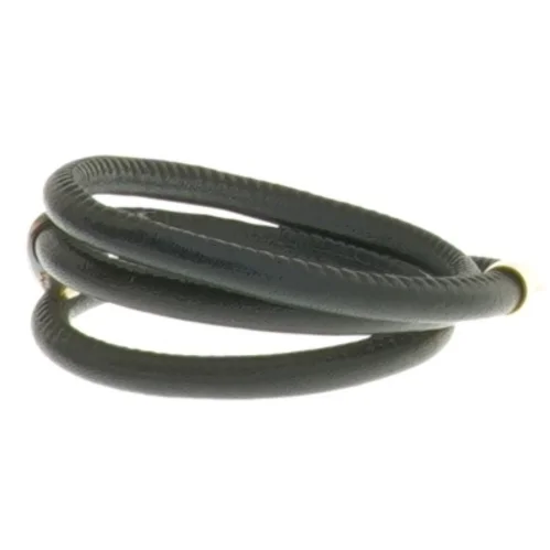 Sort læderarmbånd fra Christina Watches(str. Ø 5,5 cm)