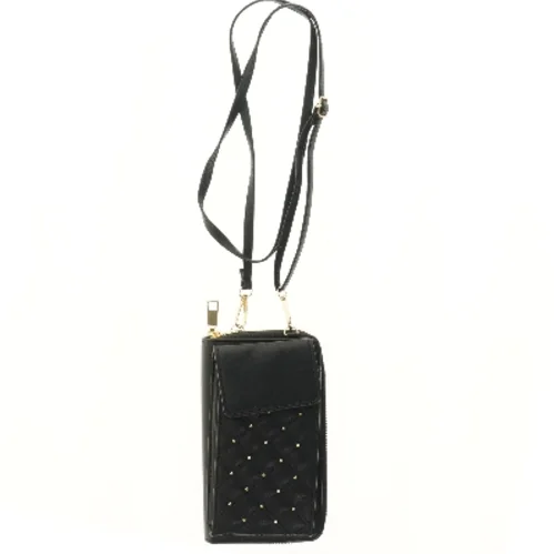 Sort taske med rem (str. 21x12 cm)