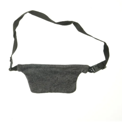 Sort bæltetaske (str. 30x12 cm)