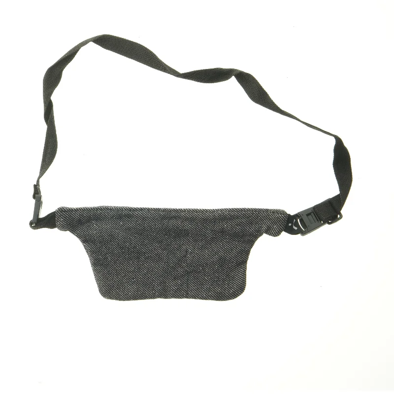 Sort bæltetaske (str. 30x12 cm)