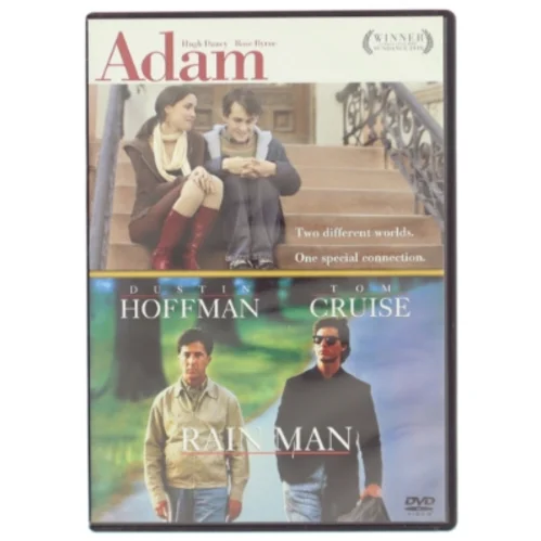 DVD med filmene 'Adam' og 'Rain Man'