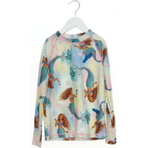 Uv Langærmet bluse med havfrueprint fra H&M (str. 128)