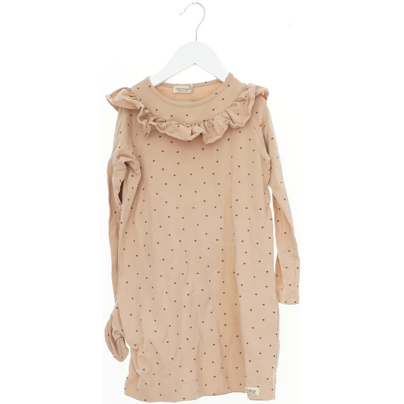 Langærmet kjole med flæsekrave fra MarMar (str. 122)