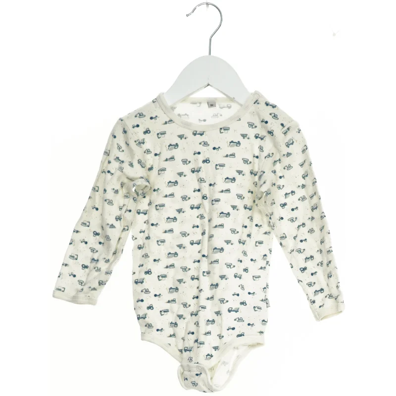 Langærmet bodystocking med bil print (str. 92)