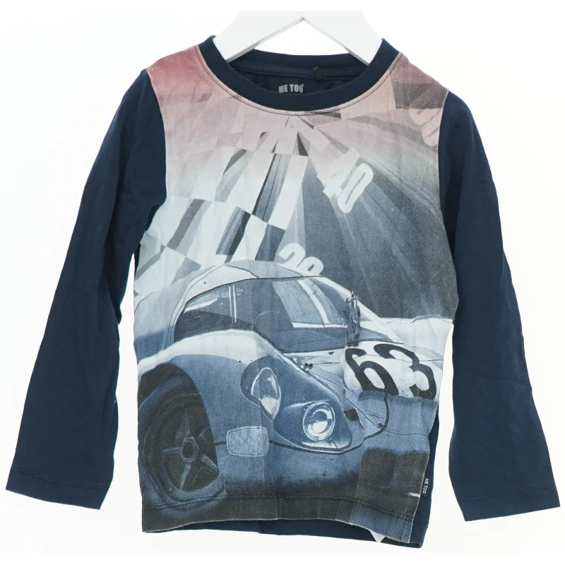 Langærmet T-shirt med racerbil motiv fra Me Too (str. 98)