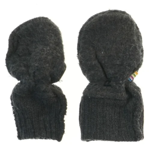 Grå børnevotter med elastik fra Joha (str. 17 cm)