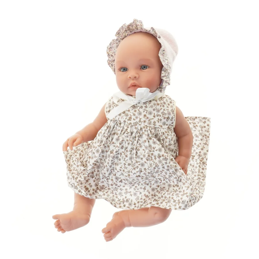 Asi Leonora Babydukke med kjole og hat (str. 45 cm)