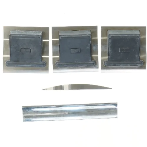 Rustfrit stål vægpaneler fra Georg Jensen (str. 15-30 cm)