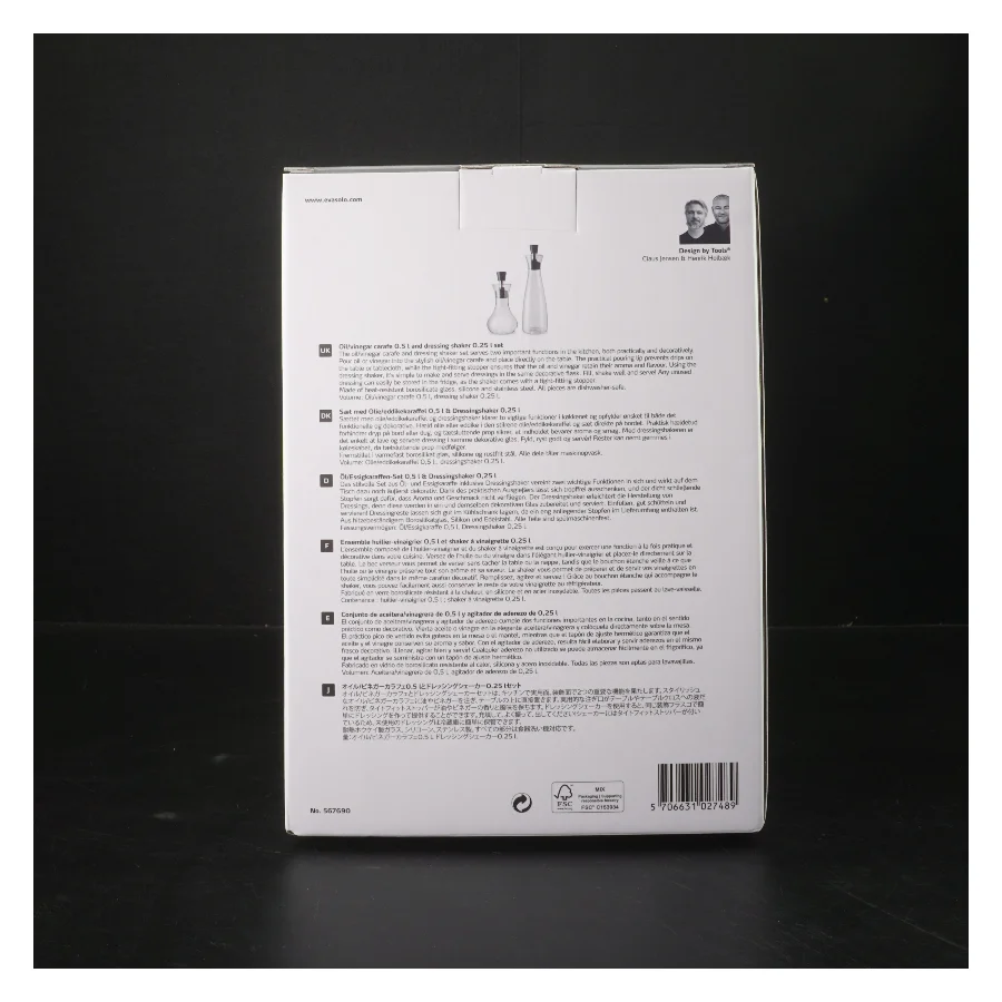Eva Solo dressing shaker og karaffel fra Eva Solo (str. 25 og 17 cm)