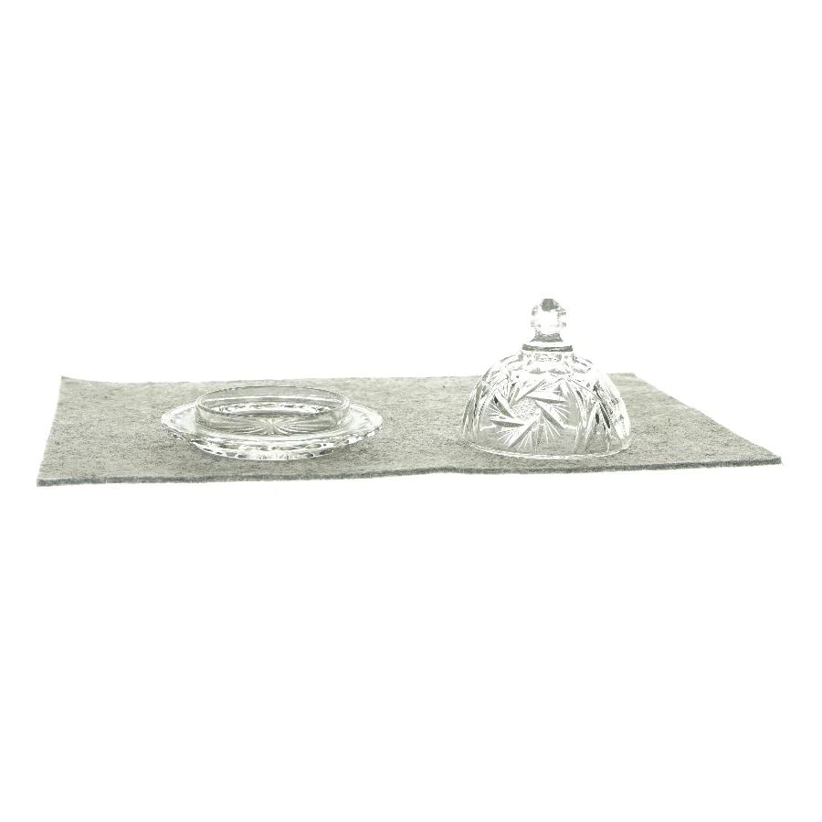 Serverings klokker af glas (2 styk)
