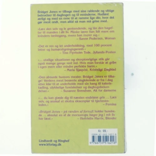 Bridget Jones - på randen af fornuft af Helen Fielding (Bog)