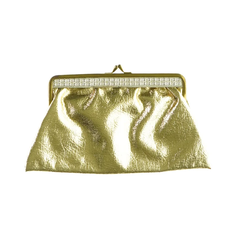 Guld pung med rum i midten og inderlommer