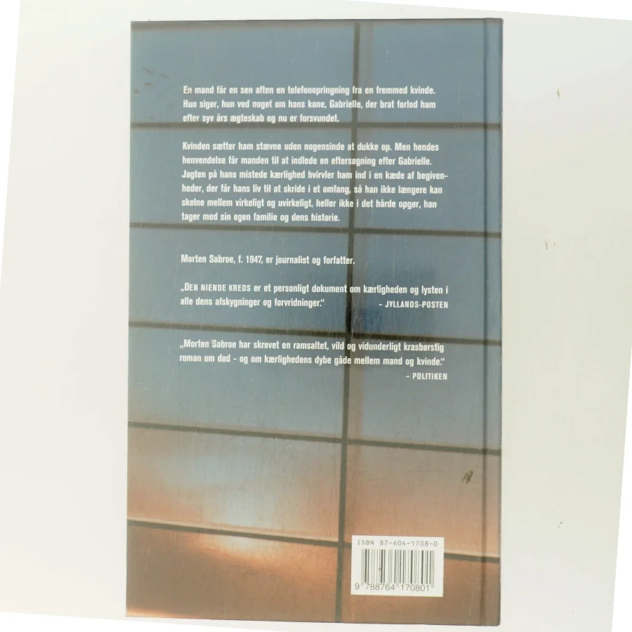 Den Niende Kreds af Morten Sabroe (Bog)