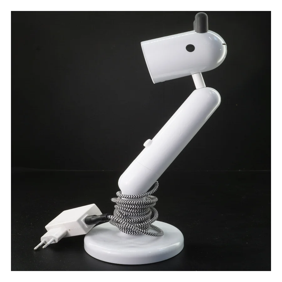 Hvid bordlampe (str. 39 cm)
