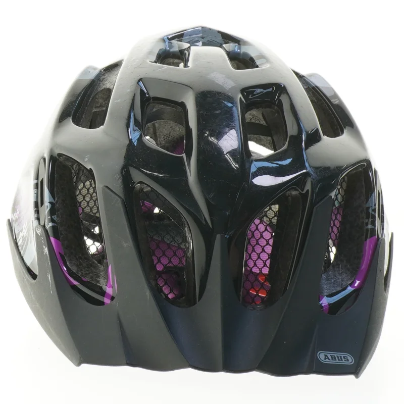 Cykelhjelm med blomstermotiv fra Abus (str. 28 cm)