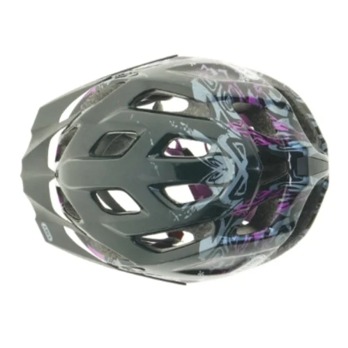 Cykelhjelm med blomstermotiv fra Abus (str. 28 cm)