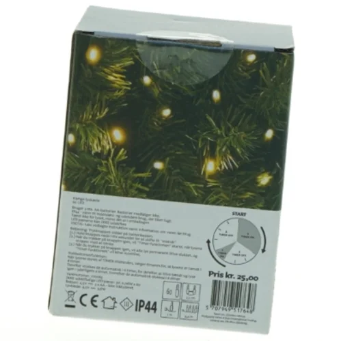 LED Klynge Lyskæde (str. 12 x, 9 x 6 cm)