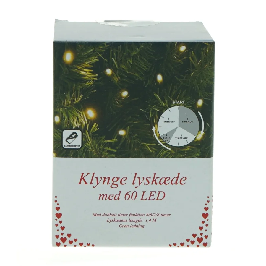 LED Klynge Lyskæde (str. 12 x, 9 x 6 cm)