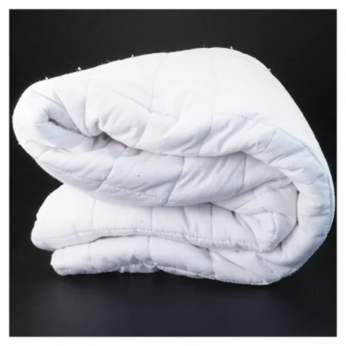 Hvid quiltet topmadras/-lagen fra Dreamzone (str. 90 x 200 cm)