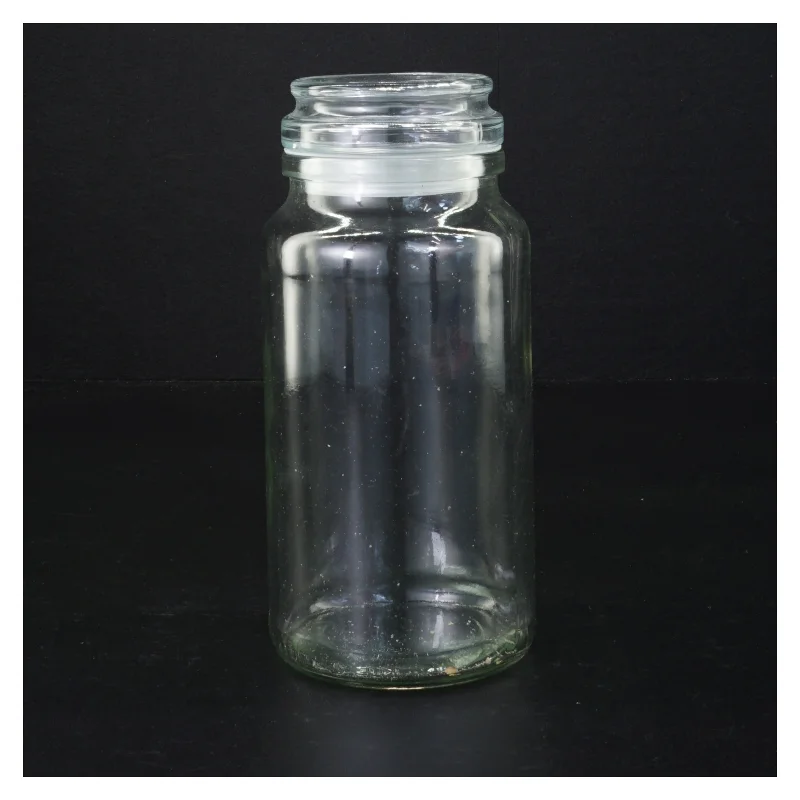 Glasbeholder med låg (str. 17 x 8 cm)