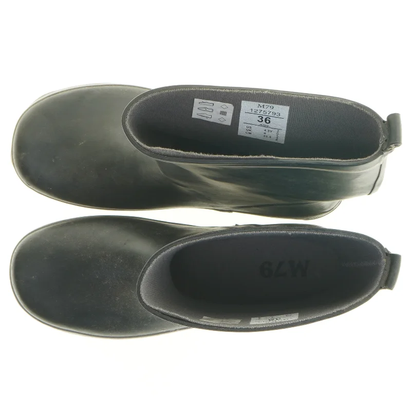 Sorte gummistøvler (str. 36)