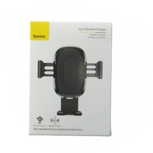 Trådløs biloplader og telefonholder fra Baseus