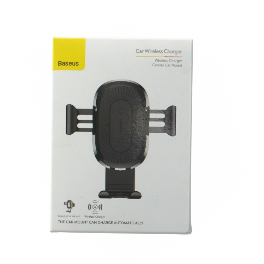 Trådløs biloplader og telefonholder fra Baseus