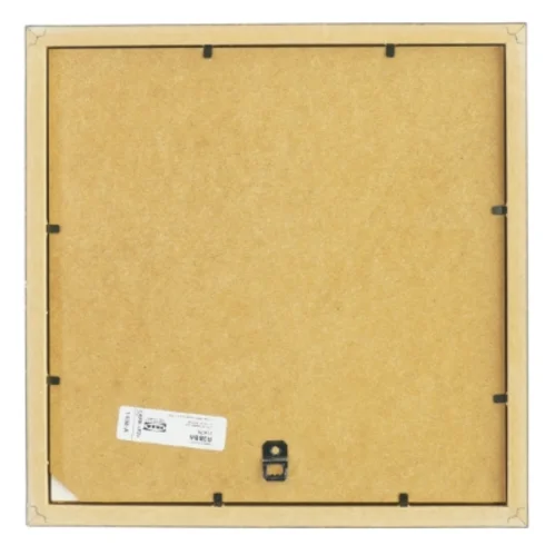 Abstrakte malerier i sorte rammer fra IKEA (str. 25x25 cm)