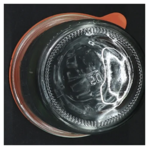 Weck glaskrukke med gummiring og glaslåg fra Weck (str. 15 x ø 10,5 cm)