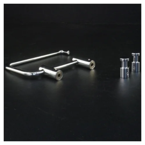 Toiletrolleholder i krom fra Børma (str. 3 x ø 1,5 cm 14 x 8,5 cm)