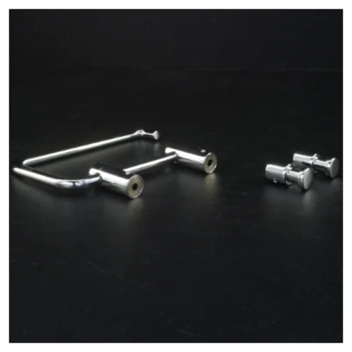 Toiletrolleholder i krom fra Børma (str. 3 x ø 1,5 cm 14 x 8,5 cm)