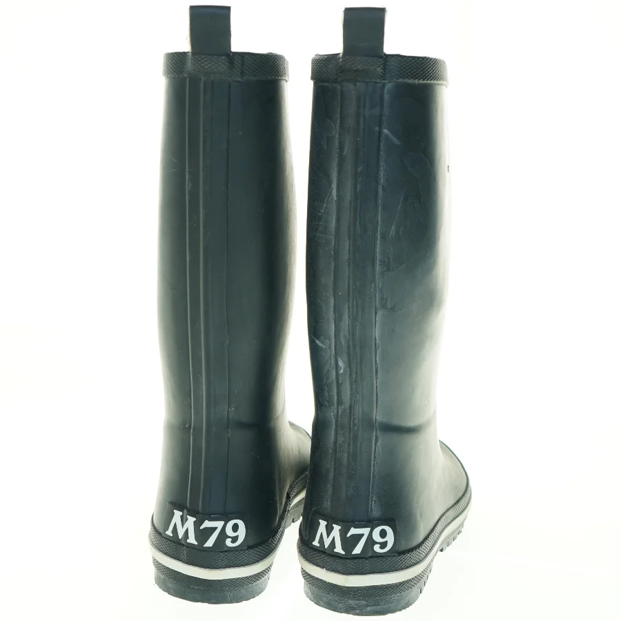 Sorte gummistøvler fra M 7 9 (str. 37 )