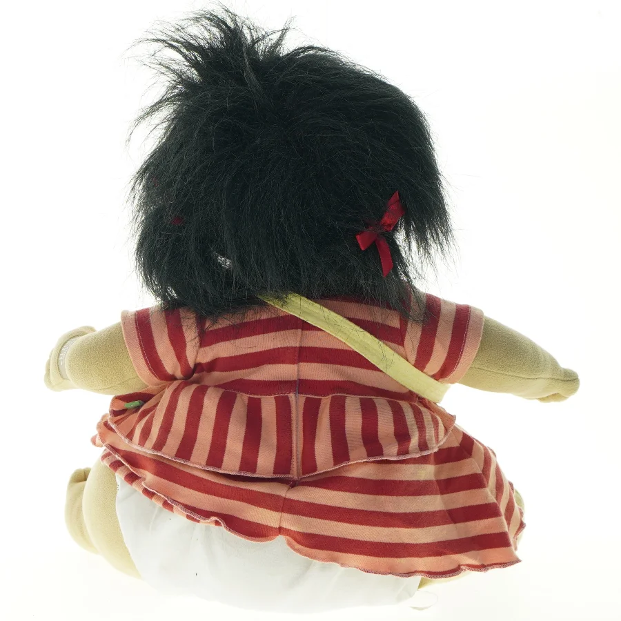 Rubens barn dukke med stribet kjole (str. 40 cm)