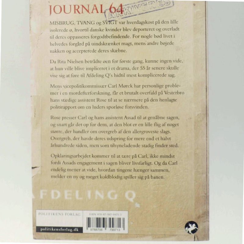 Journal 64 af Jussi Adler-Olsen (Bog)
