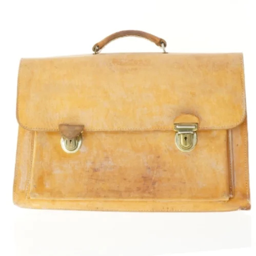 Læder dokumentmappe (str. 44 x 32 cm)