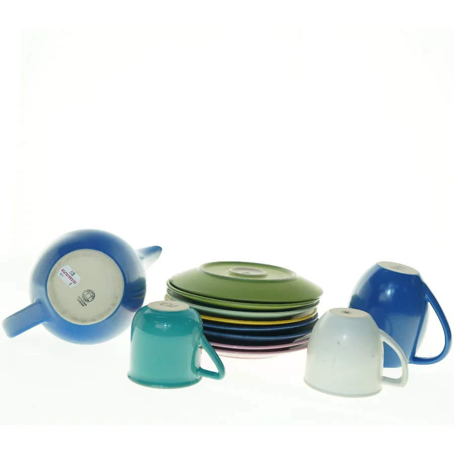 STENTØJ te kaffensæt fra Höganäs (str. Tallerken 20 cm kop 9 cm kanon 13 og 21 cm)