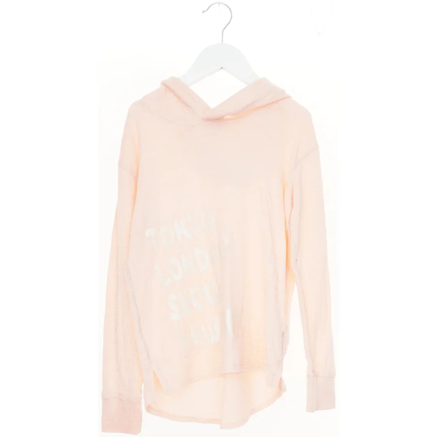 Langærmet hættetrøje med print fra H&M (str. 140)