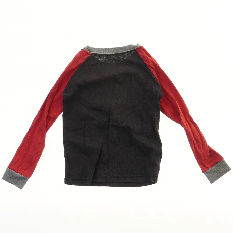 Langærmet T-shirt med tryk (str. 98)