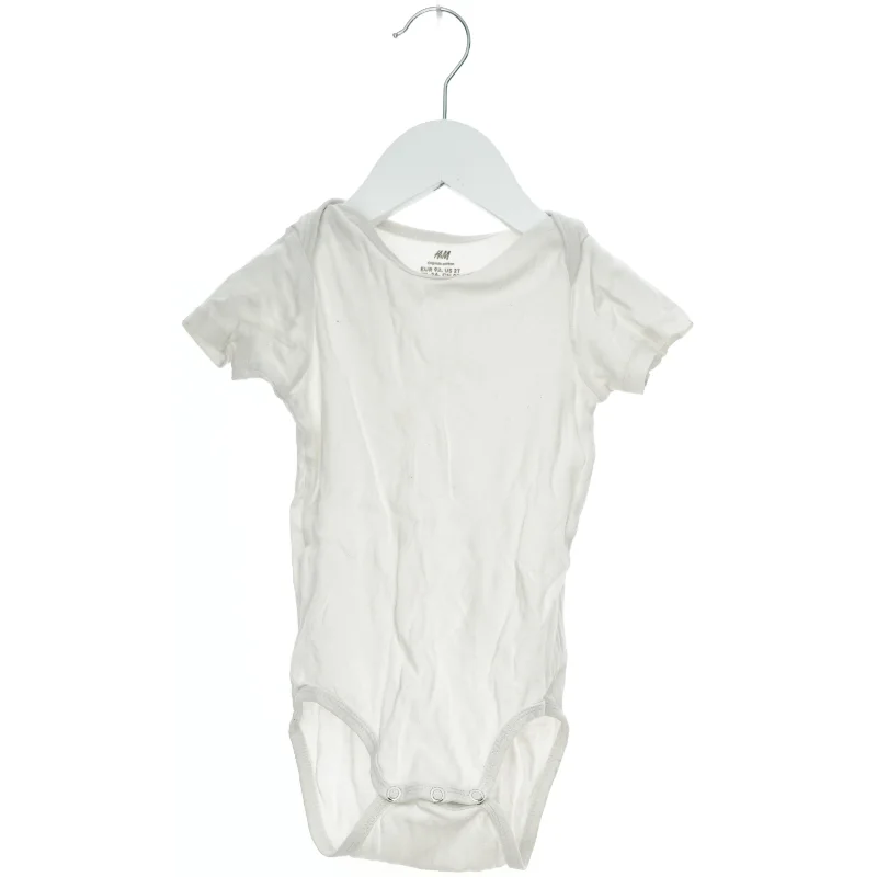 Hvid bodystocking med korte ærmer fra H&M (str. 92)