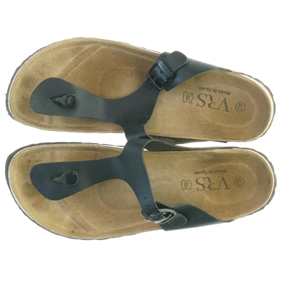 Brugte sorte sandaler fra VRS (str. 42)