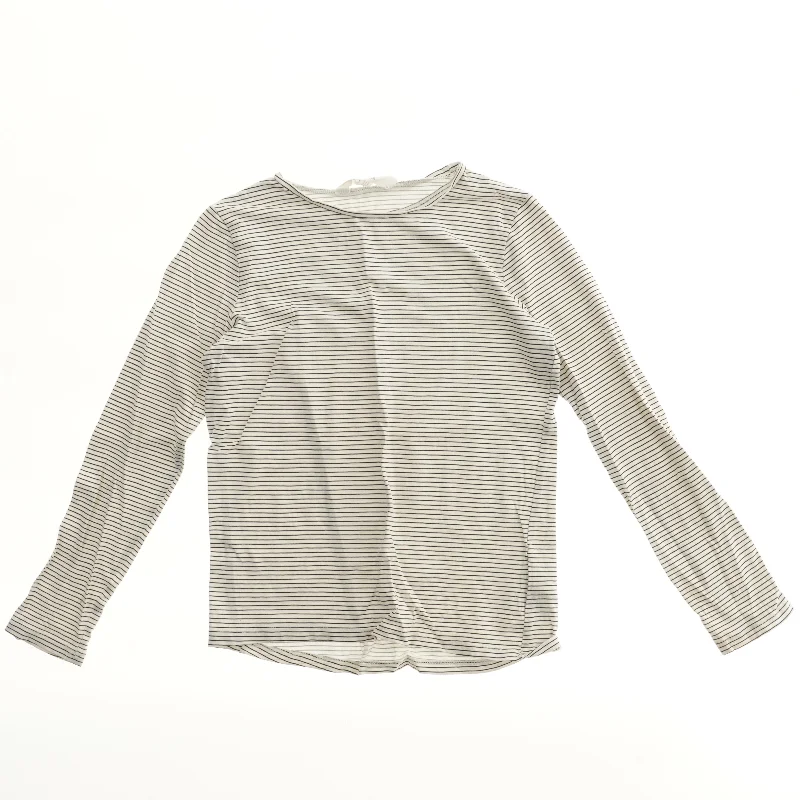 Langærmet bluse med striber fra H&M (str. 134)