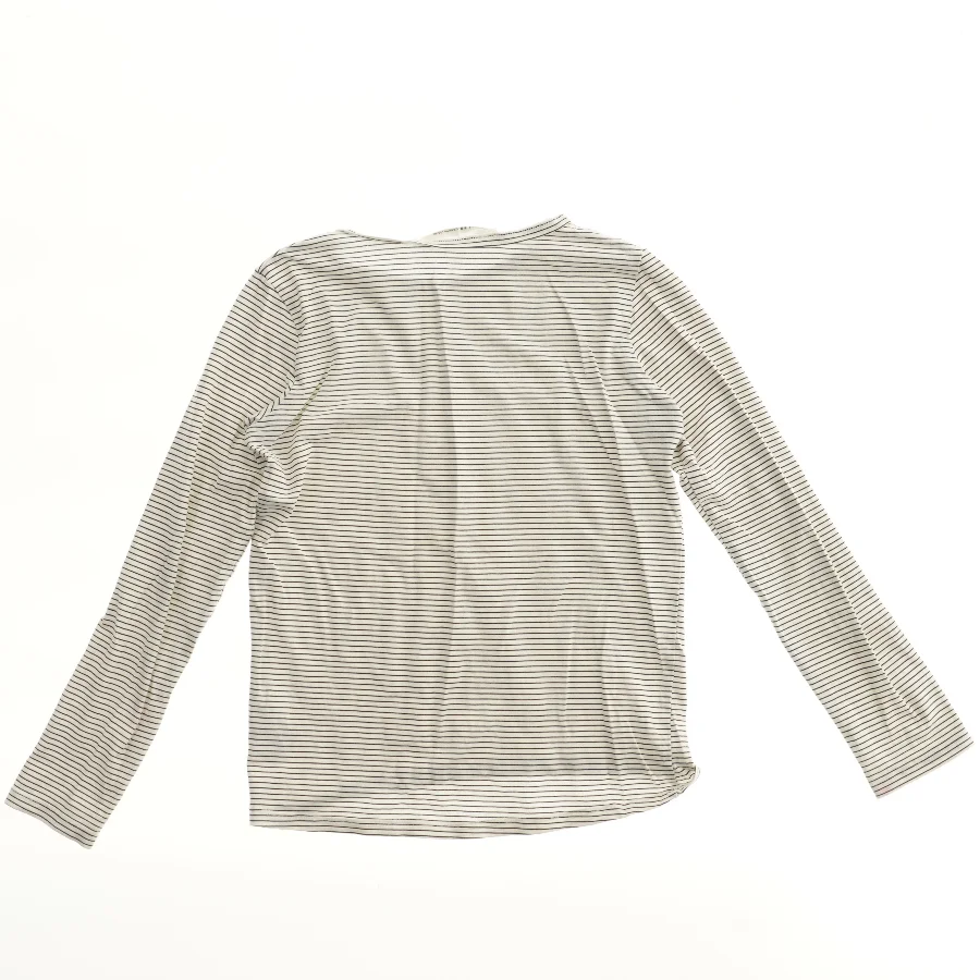 Langærmet stribet bluse fra H&M (str. 134)