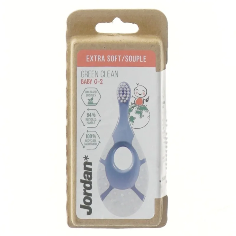 Jordan Green Clean Baby tandbørste fra Jordan (str. 15x7 cm)