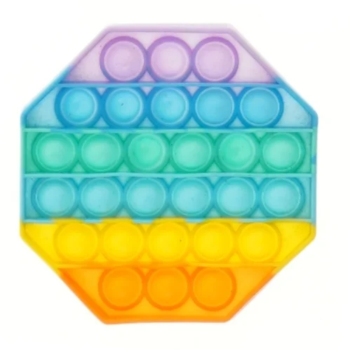 Regnbue Fidget PopIt legetøj (str. Ø 13 cm)